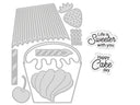 Cupcake Shaped Stamp & Metal Die Set