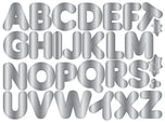 Candy Cane Alphabet Stencil & Metal Die Set