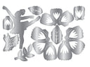 Pop Out Ballerina & Flowers Metal Die Set