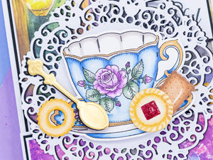 Sara Signature The Gilded Age Stamp & Die - Teacup & Saucer