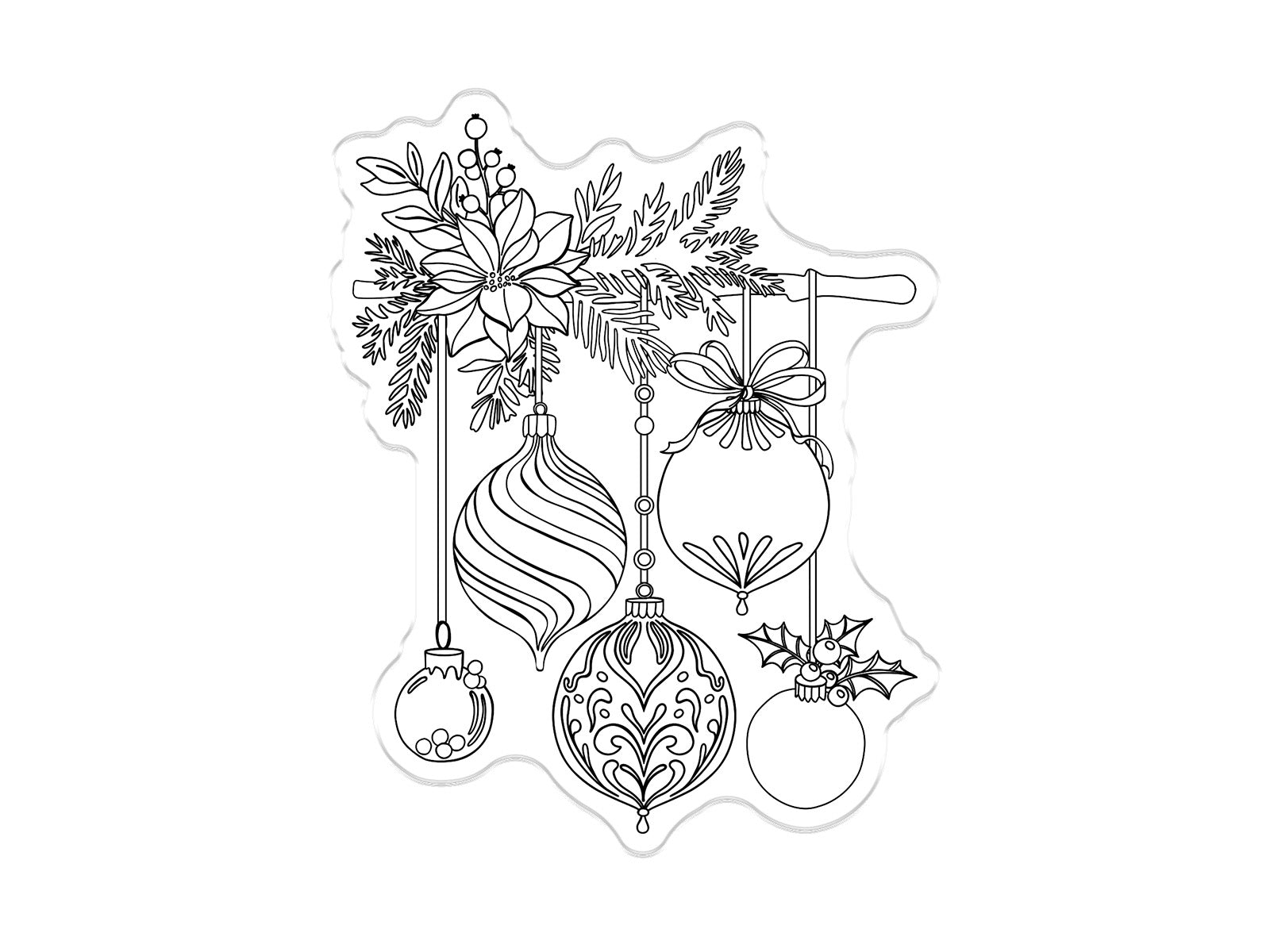 Christmas Baubles Branch Stamp Set