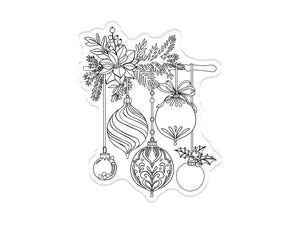 Christmas Baubles Branch Stamp Set