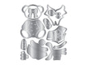 Dressed Up Teddy Bear Metal Die & 2D Embossing Folder Set