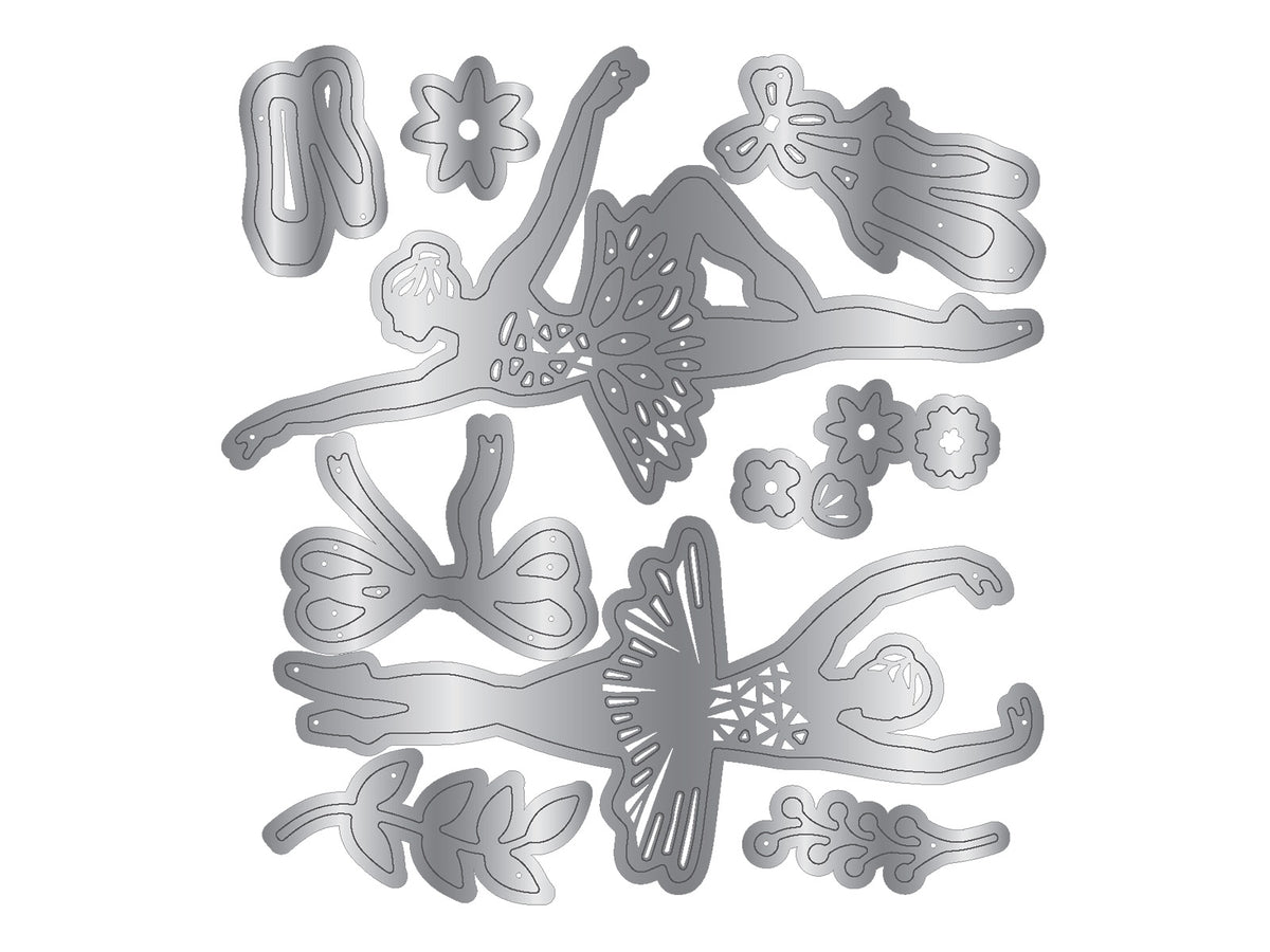 Posing Ballerina Metal Die Set