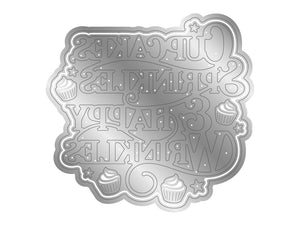 Cupcakes & Sprinkles Sentiment Metal Die Set
