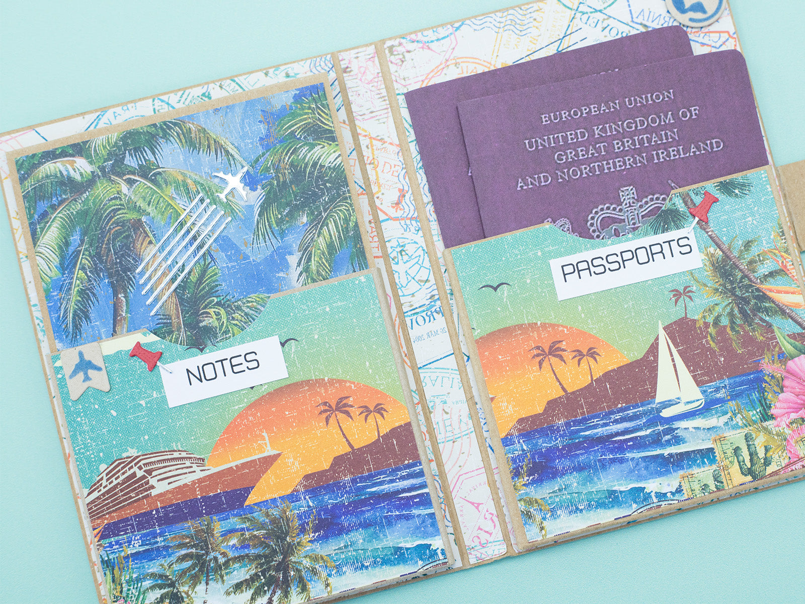 Retro Vacay - Retro Vacation Paper Pad 6" x 6"