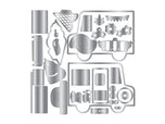 3D Ice Cream Van Metal Die & Stencil Set