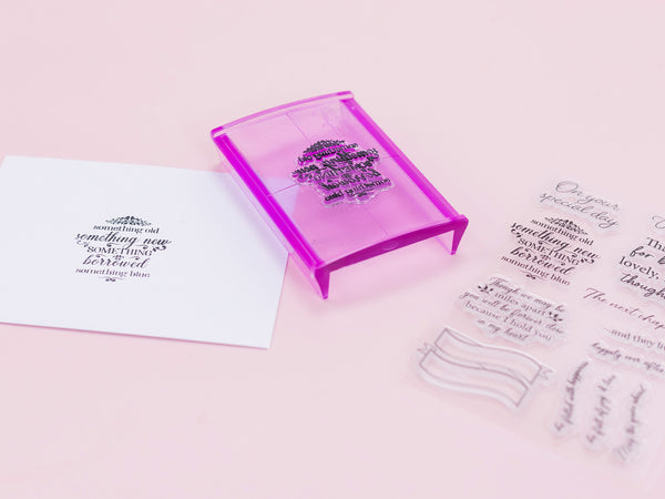 Sara Signature Antique Lace - Banners & Heartfelt Sentiments Stamp Set
