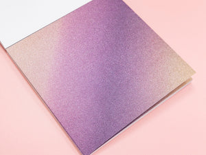 Crafter's Companion 6" x 6" Ombre Glitter Pad - Warm Tones