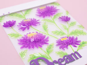Chrysanthemums 3D Embossing Folder 5.5" x 5.5"