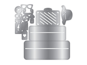 Retro Vacay - Suitcase Metal Die Set