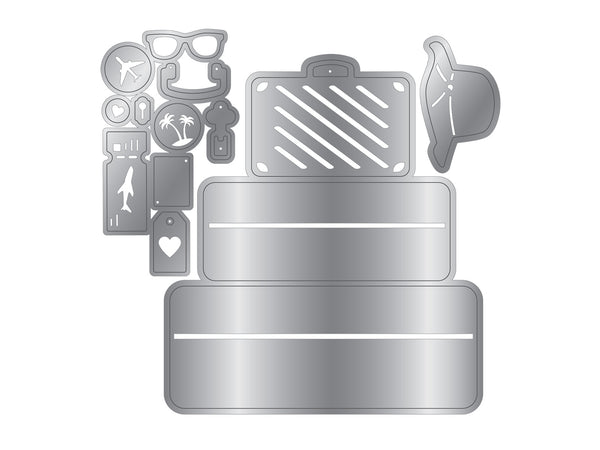 Retro Vacay - Suitcase Metal Die Set
