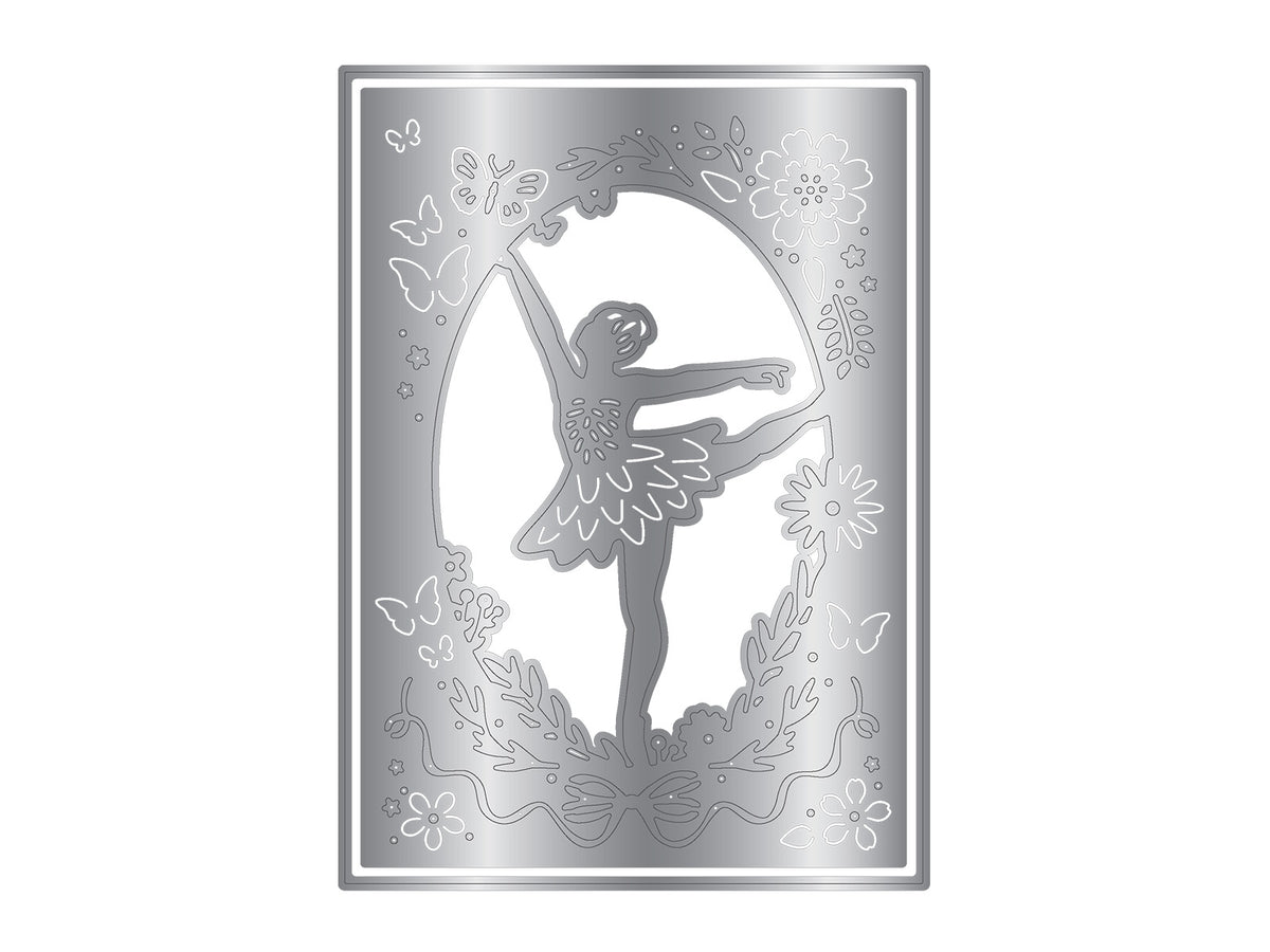 Dancing Ballerina Create-a-Card Metal Die