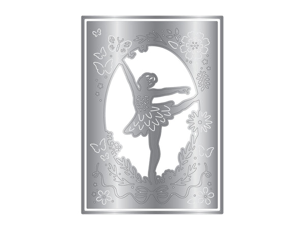 Dancing Ballerina Create-a-Card Metal Die