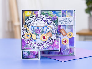 Sara Signature The Gilded Age Stamp & Die - Teacup & Saucer