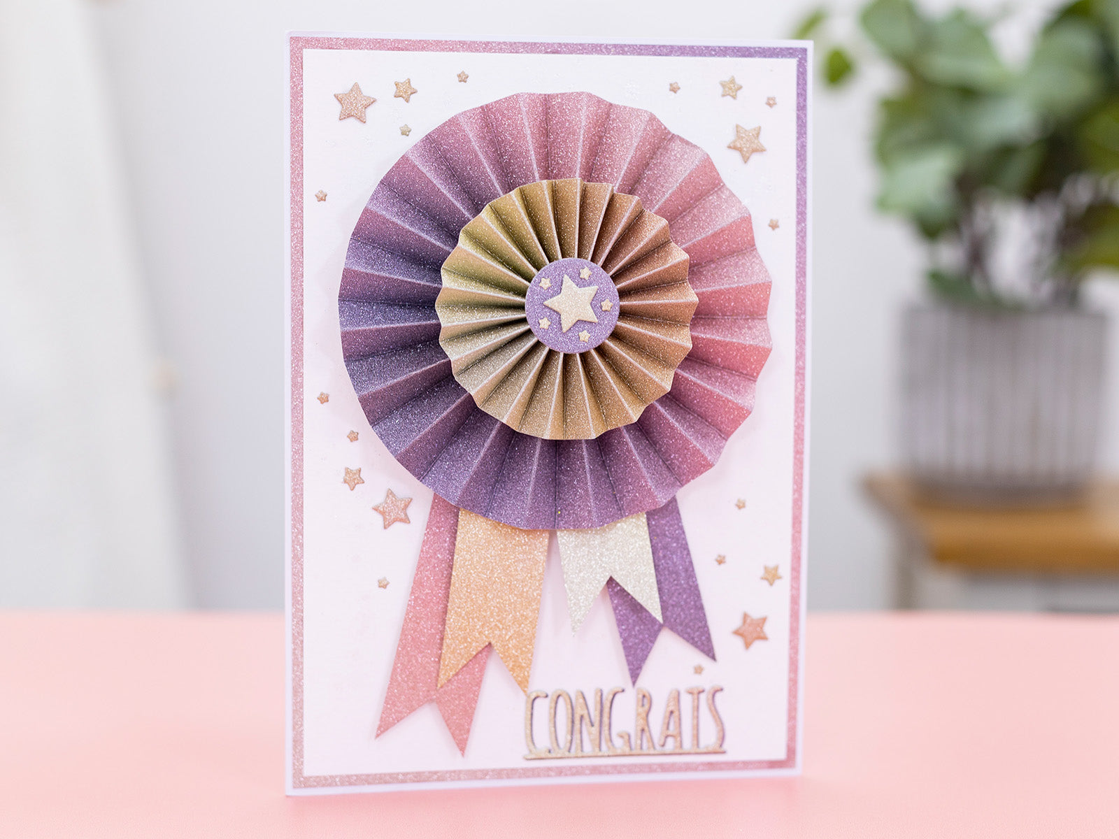 Crafter's Companion 6" x 6" Ombre Glitter Pad - Warm Tones