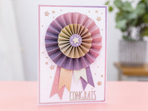 Crafter's Companion 6" x 6" Ombre Glitter Pad - Warm Tones