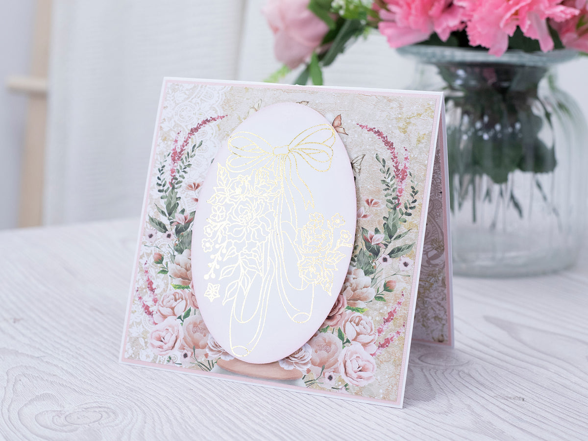Gold Ballet, Frames & Bows Foil Transfers
