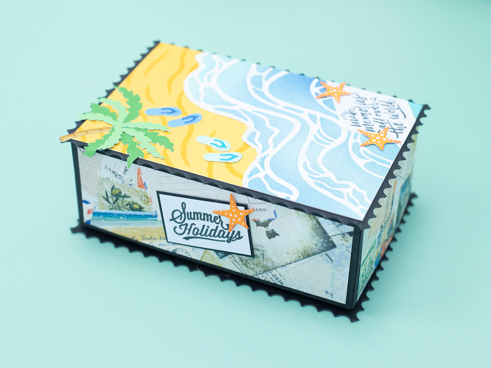 Retro Vacay - Beach Scene Metal Die Set