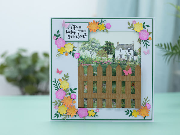 Nature's Garden Summer Garden - Picket Fence Metal Die Set