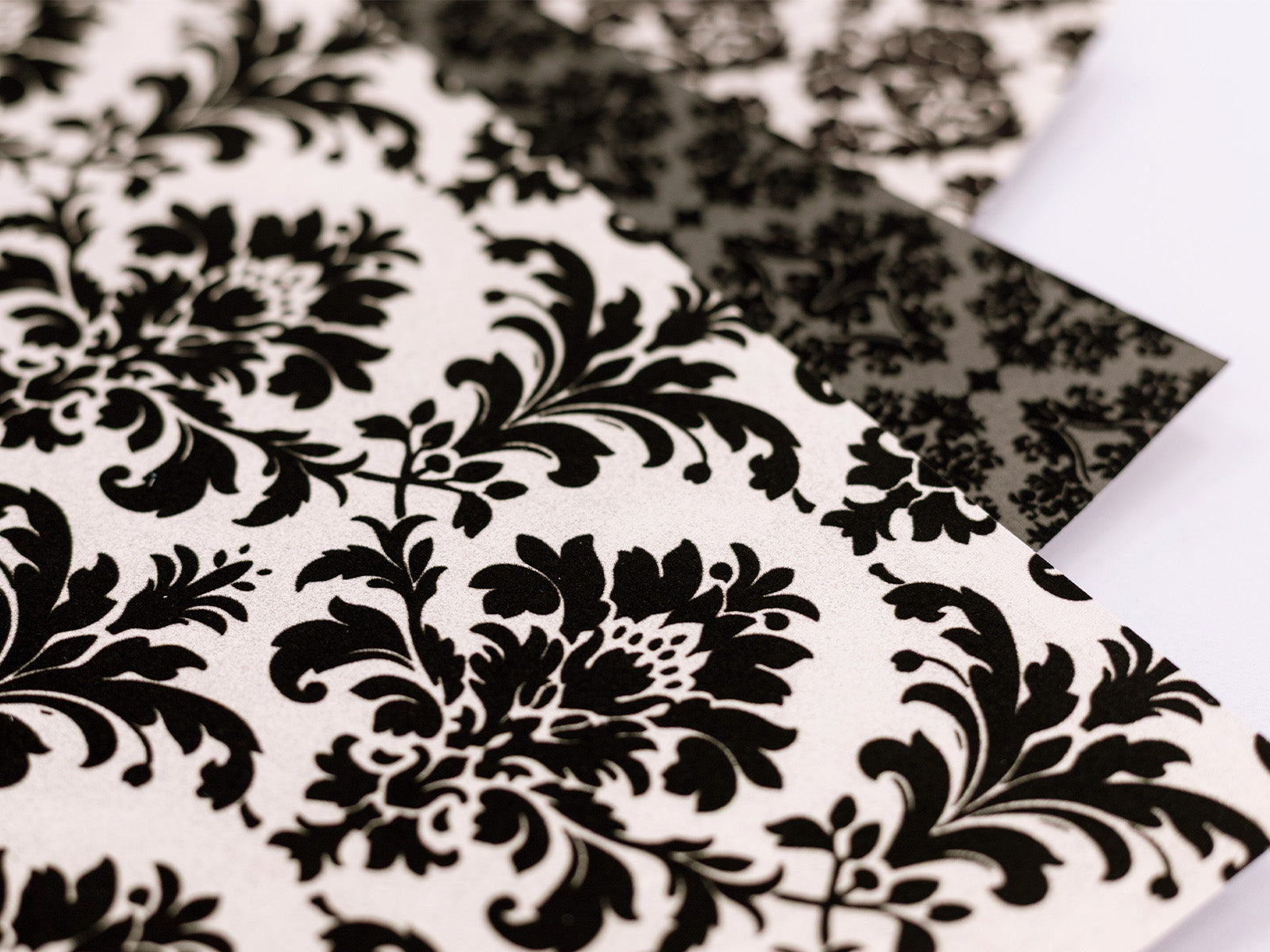 Flocked Damask Paper Pad - 12" x 12"