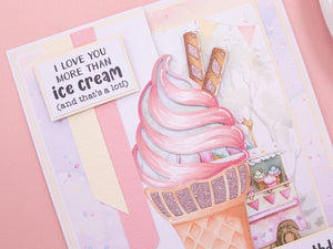 Life is Sweet - Ice Cream Cone Edge'able Metal Die Set