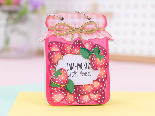 Jam Jar Shaped Stamp & Metal Die Set