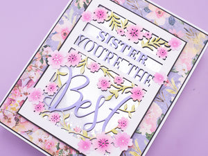 You're the Best Interchangeable Sentiment Create-a-Card Metal Die Set
