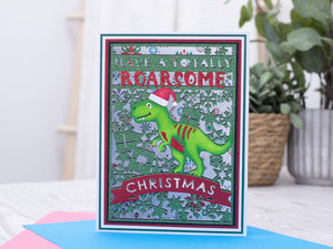 Christmas Dinosaur Create-a-Card Metal Die Set