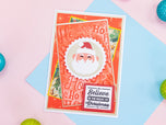 Crafter's Companion Retro Christmas Collection Metal Die Set - Ho Ho Ho Santa