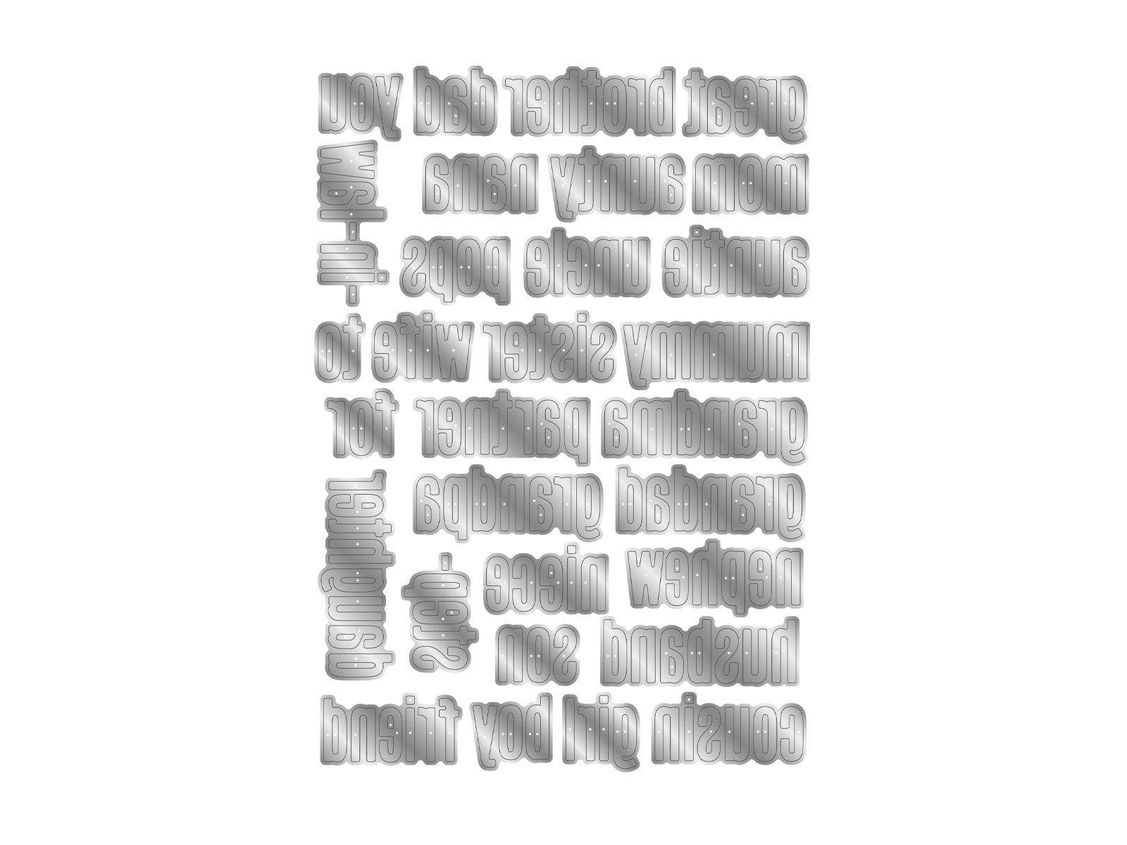 Relations Mini Metal Die Set