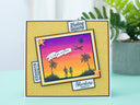 Retro Vacay - Island Paradise Scene Stamp Set