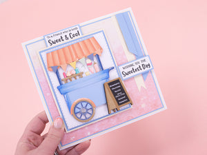 Life is Sweet - Pastel Vintage Ice Cream Paper Pad 12" x 12"