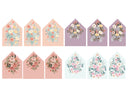 Floral Stamps, Metal Dies and Envelope Liners