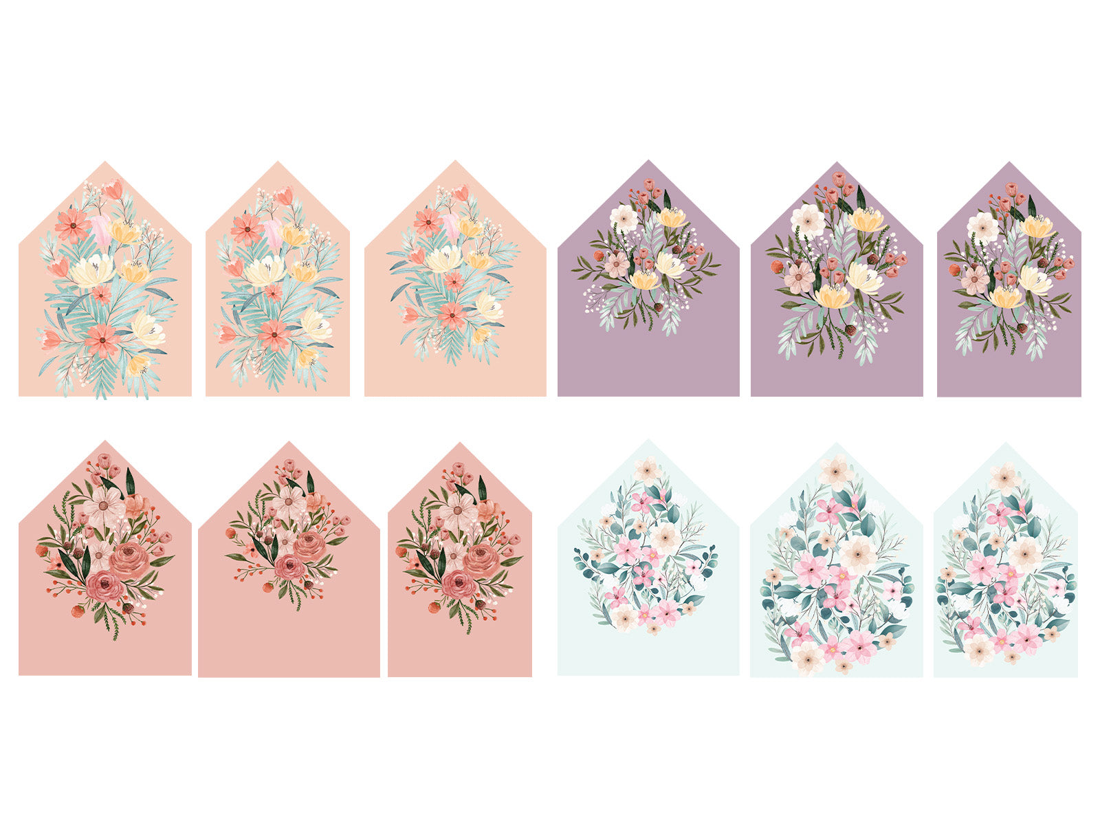 Floral Stamps, Metal Dies and Envelope Liners