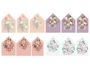 Floral Stamps, Metal Dies and Envelope Liners