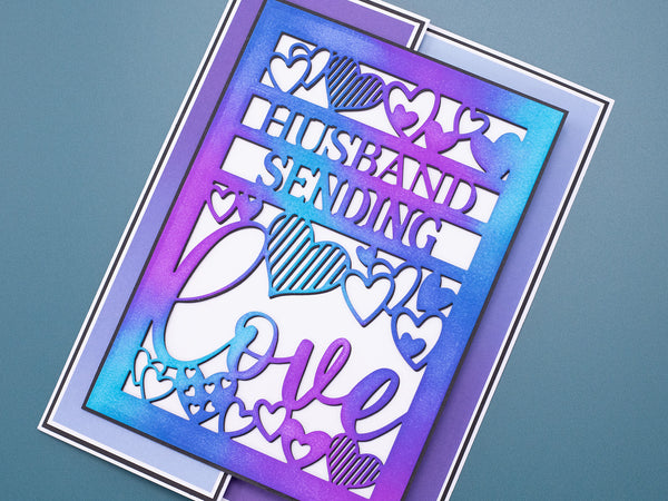 Sending Love Interchangeable Sentiment Create-a-Card Metal Die Set