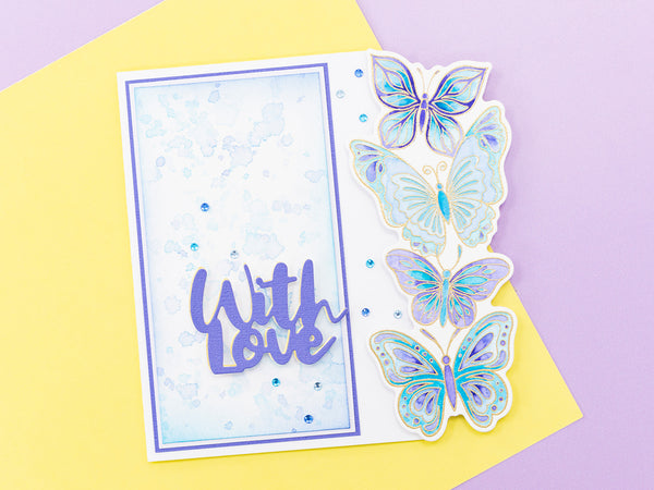 Butterfly Cluster Stamp & Metal Die