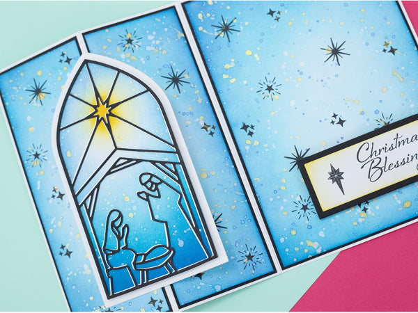 Nativity Stained Glass Window Metal Die Set