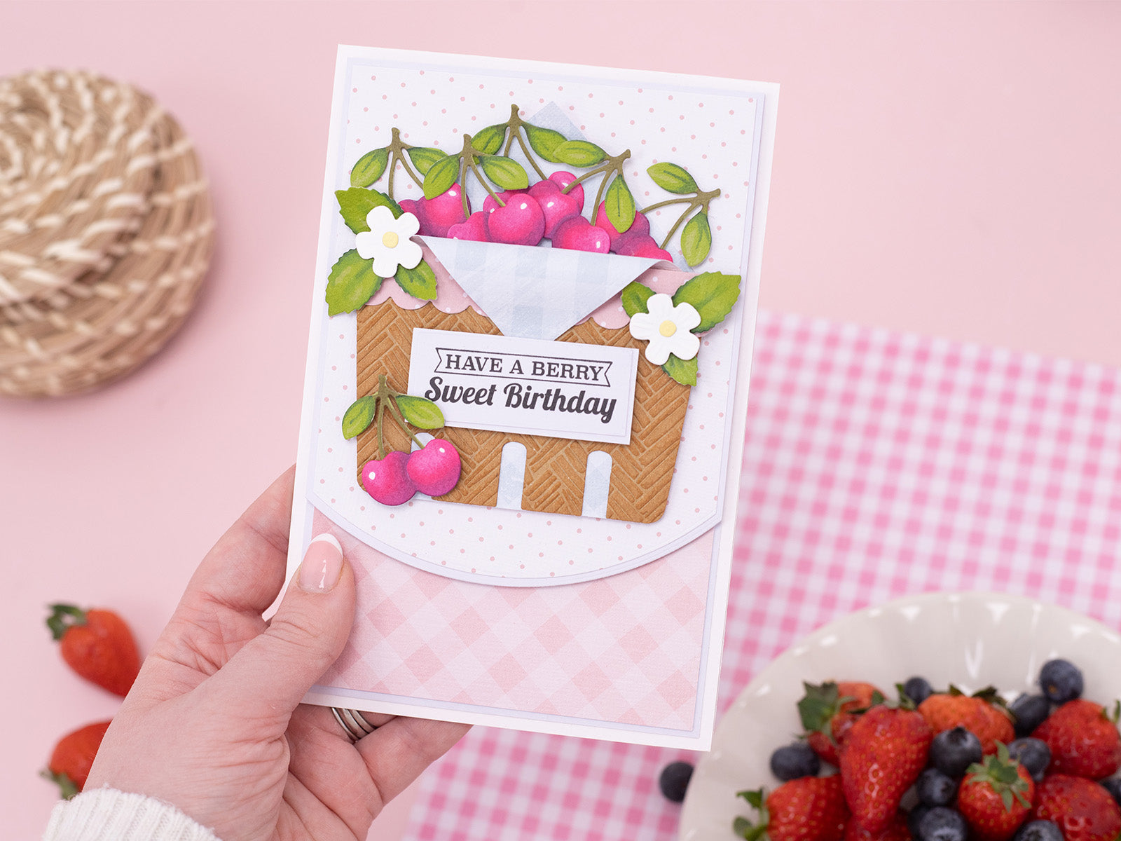 Berry Bliss - Berry Basket Stencil & Metal Die Set