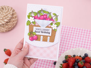Berry Bliss - Berry Basket Stencil & Metal Die Set