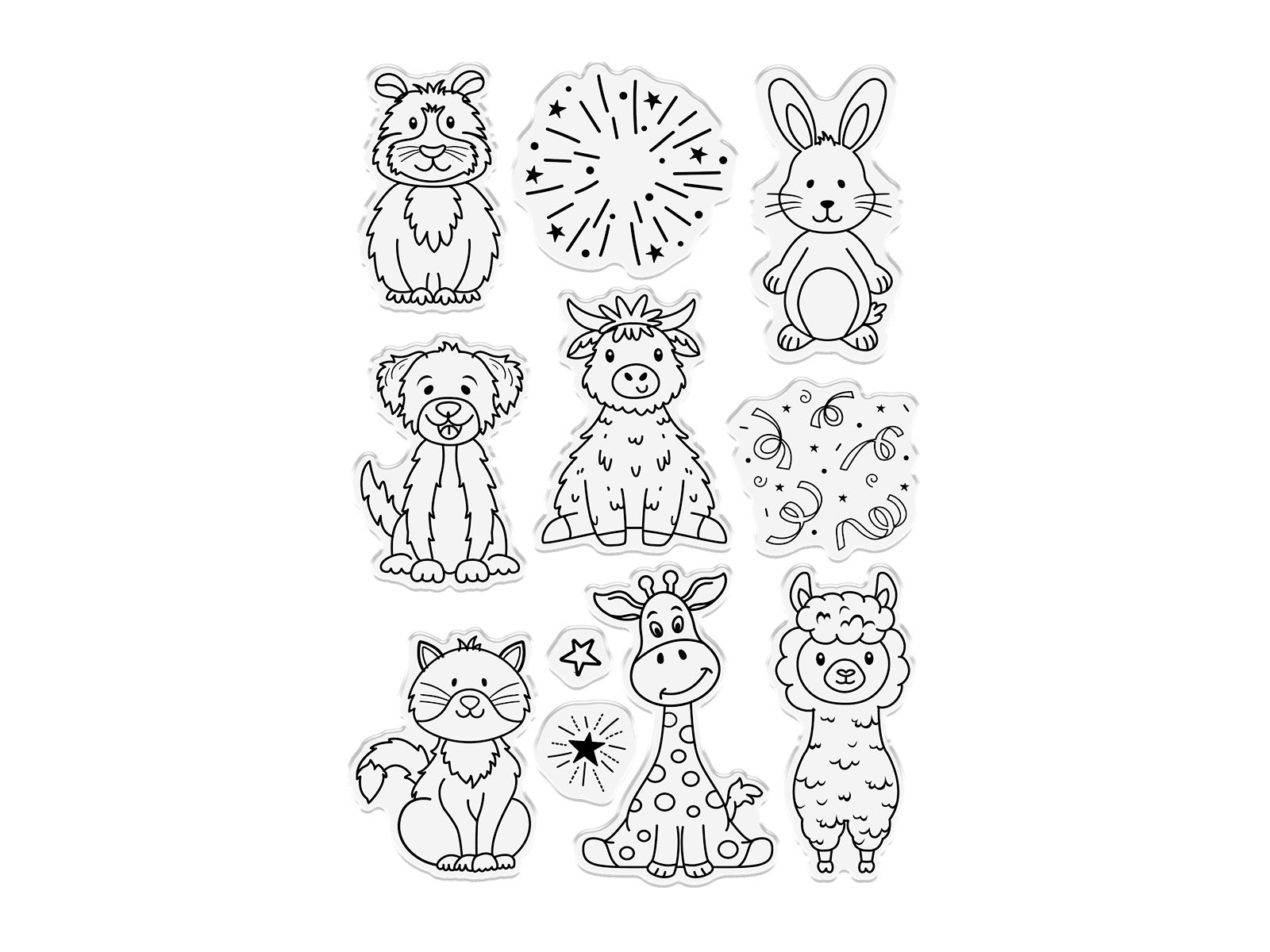 Party Animal Stamp & Metal Die Set