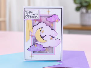 Natures Garden Lunar Blooms Clear Acrylic Stamp - Moonlit Messages