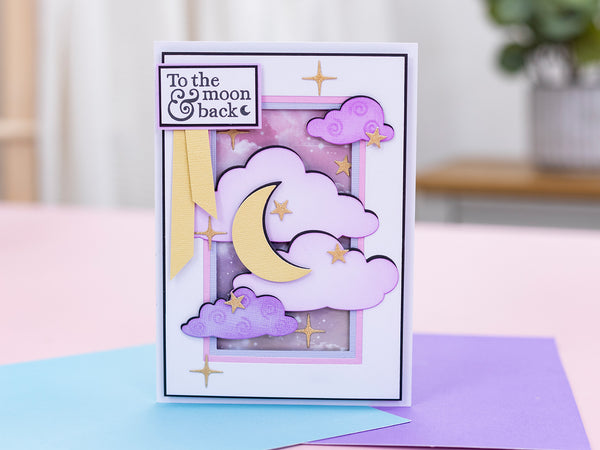 Natures Garden Lunar Blooms Clear Acrylic Stamp - Moonlit Messages