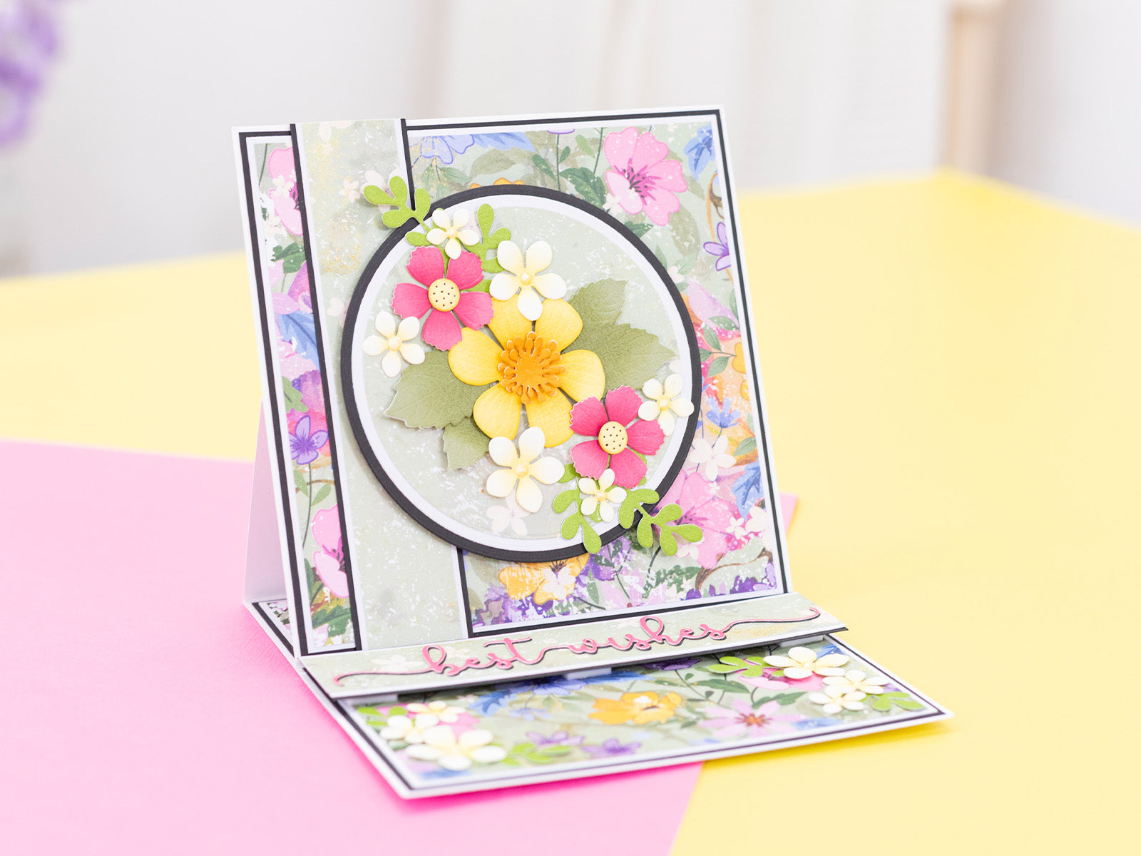 Spring Floral Print Paper Pad - 12" x 12"