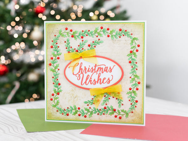 Crafter Companion Metal Die Edge'able - Holly and Ivy  