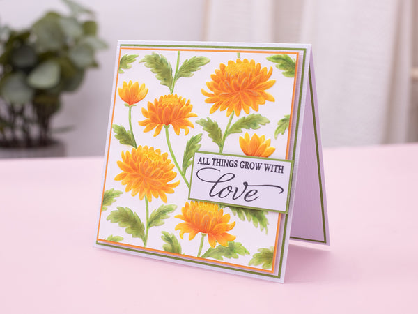 Chrysanthemums 3D Embossing Folder 5.5