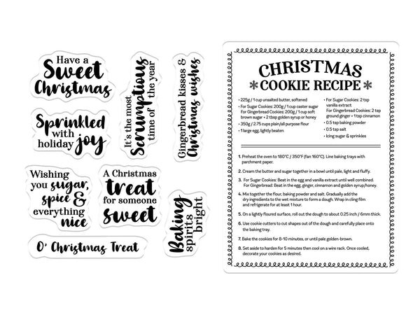 Christmas Cookies Stamp & Metal Die Set