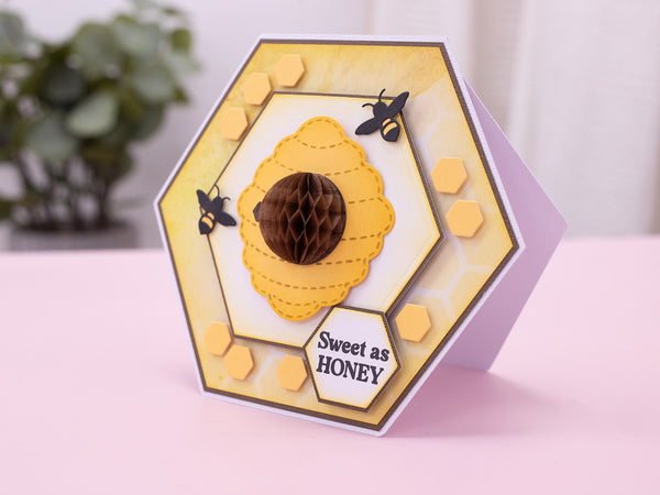 Honeycomb Message Reveal Stamp & Metal Die Set