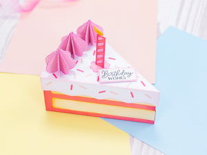 Crafter's Companion Birthday Celebrations Photopolymer Stamp, Die and Stencil - Birthday Cake Treat Box